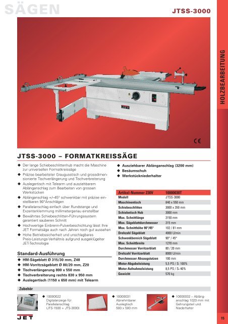 HOLZBEARBEITUNG - VDH Machines & Gereedschappen B.V.