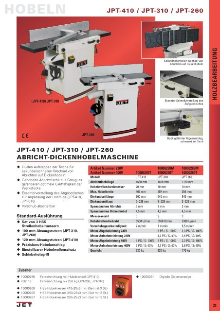 HOLZBEARBEITUNG - VDH Machines & Gereedschappen B.V.