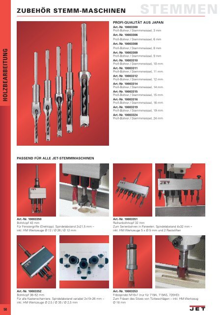 HOLZBEARBEITUNG - VDH Machines & Gereedschappen B.V.