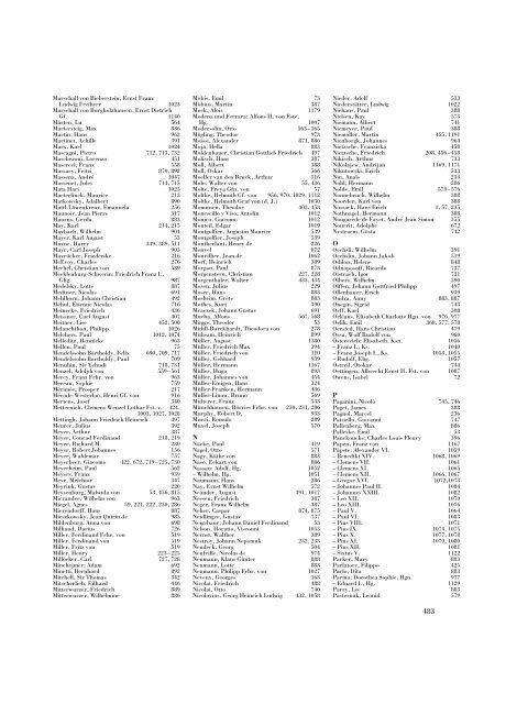 Personenregister - J.A. Stargardt