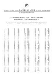 Katalog 688 Â· Auktion vom 1. und 2. April 2008 ... - J.A. Stargardt
