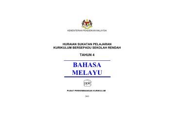 Huraian Sukatan Pelajaran Bahasa Melayu Tahun 4 - Kementerian ...