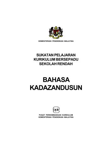 Bahasa Kadazandusun KBSR - Kementerian Pelajaran Malaysia