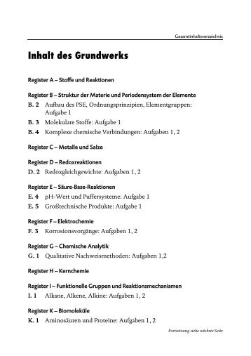 Inhalt des Grundwerks - STARK Verlag