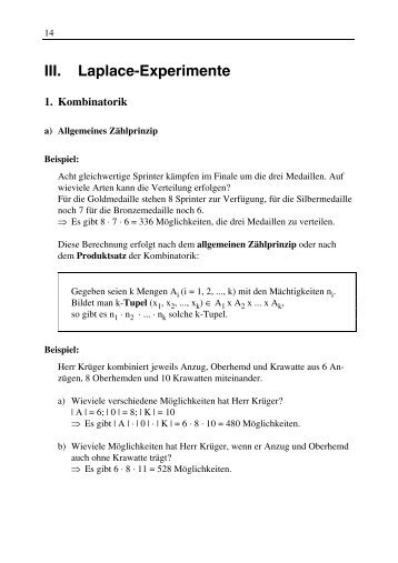 III. Laplace-Experimente - STARK Verlag