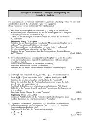 2007-1 Leistungskurs Mathematik (Thüringen ... - STARK Verlag