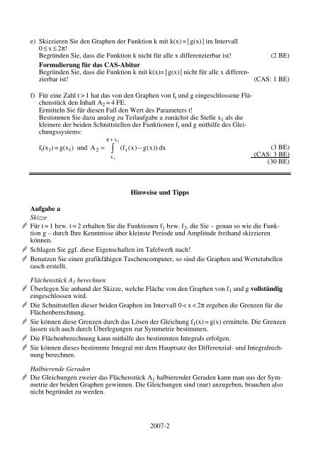 2007-1 Leistungskurs Mathematik (Thüringen ... - STARK Verlag