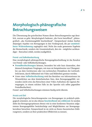 Morphologisch-phänografische Betrachtungsweisen - STARK Verlag