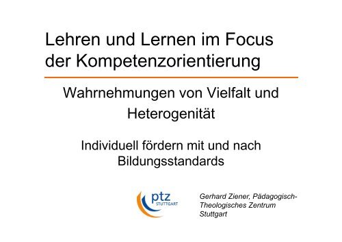 Präsentation Teil 2 Gerhard Ziener - Starke Schule