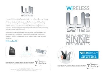 Übersicht Wireless Produkte - Starkey Laboratories