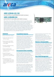 Areca ARC-1264il-12 Datasheet (PDF) - starline Computer GmbH