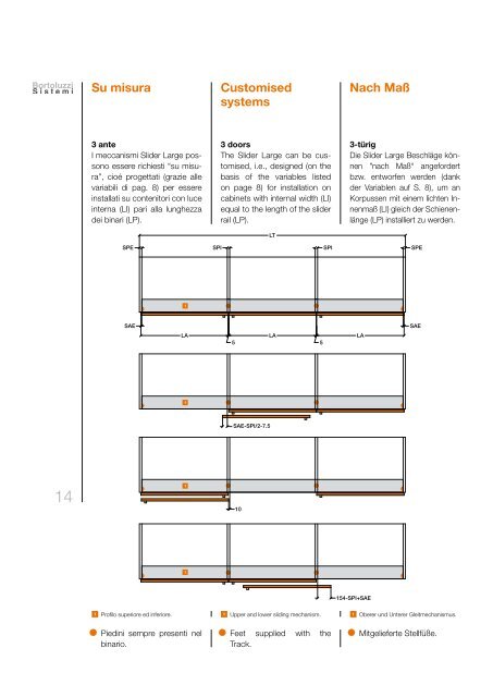 movimento complanare a due o piÃ¹ ante two or multiple door sliding ...