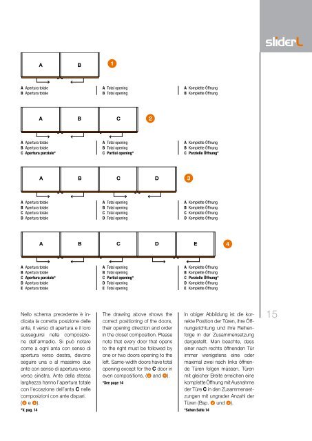 movimento complanare a due o piÃ¹ ante two or multiple door sliding ...