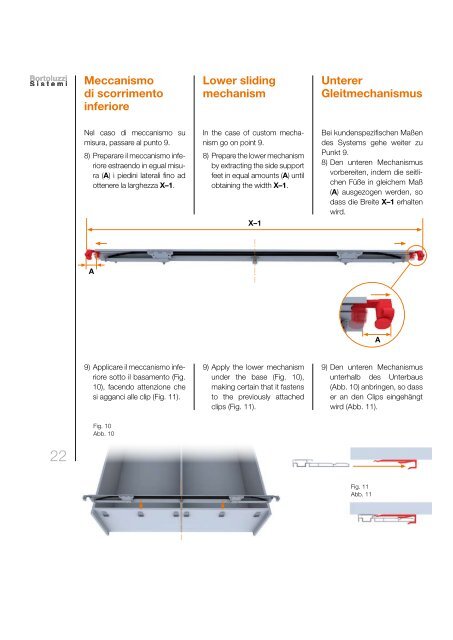 movimento complanare a due o piÃ¹ ante two or multiple door sliding ...