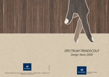 SPECTRUM TRENDSCOUT Design News 2009 - Kaindl