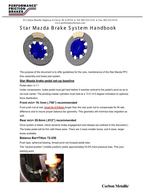 PFC Brake handbook.pdf - Star Mazda