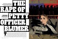 The Rape Against Petty Officer Blumer - Sabrina Rubin Erdely