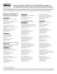 Kaiser Foundation Health Plan of the Mid-Atlantic - Dominion Dental ...