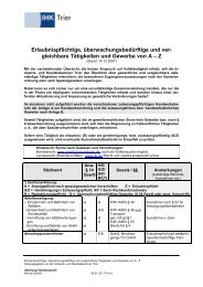 Liste der erlaubnispflichtigen Gewerbe (.pdf) - starterzentrum-rlp.de