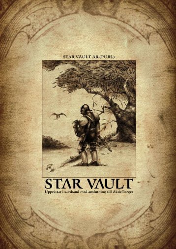 Anslutningsmemorandum - Star Vault AB