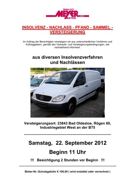 Katalog Pdf Datei Auktionshaus Walter H F Meyer Gmbh