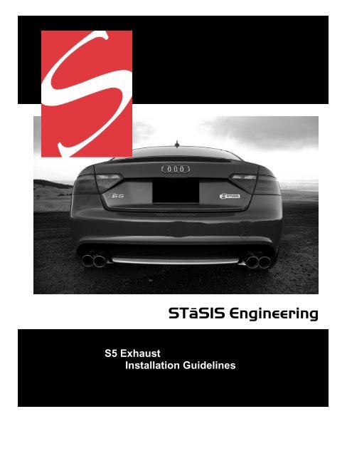 Exhaust Install: B8 S5 4.2 - STaSIS