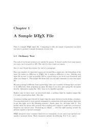 A Sample LATEX File