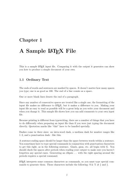 A Sample LATEX File