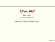 TEXand LATEX - Department of Statistics
