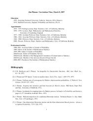 Bibliography - UC Berkeley Statistics