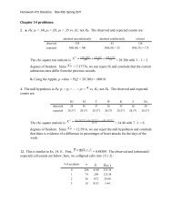 Homework #12 Solutions - Statistics