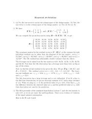 Answers to Homework #5 - Statistics