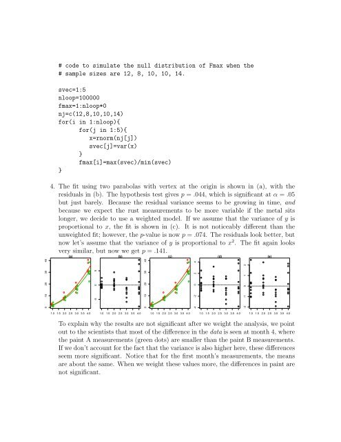 Answers to Homework #5 - Statistics