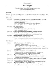 curriculum vitae - Department of Statistics - Columbia University