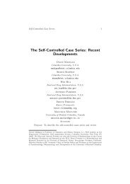 The Self-Controlled Case Series - Department of Statistics ...