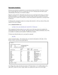 Descriptive Statistics