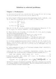 Solution to selected problems.