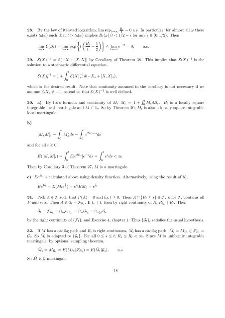 Solution to selected problems.