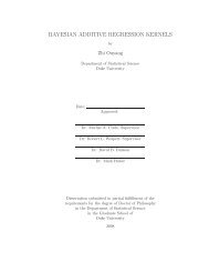 bayesian additive regression kernels - Department of Statistical ...