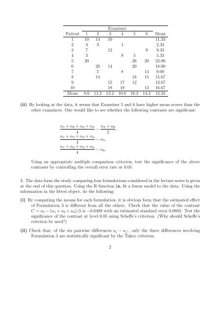 ST4241: Design and Analysis of Clinical Trials