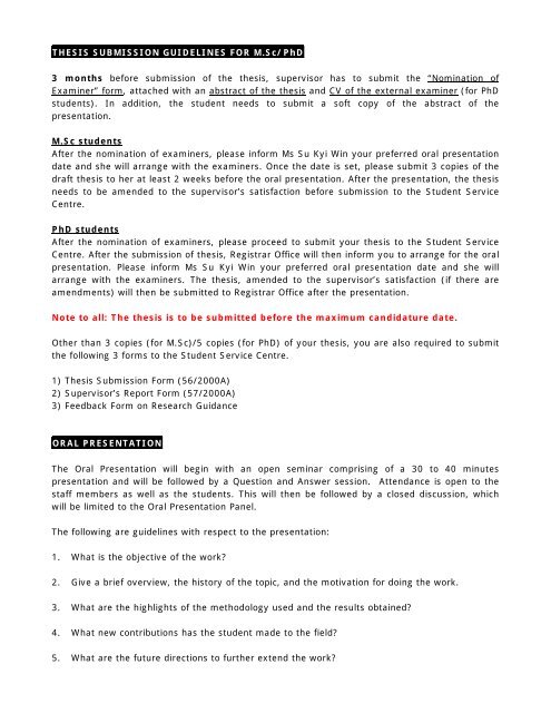 nbe modified thesis submission form