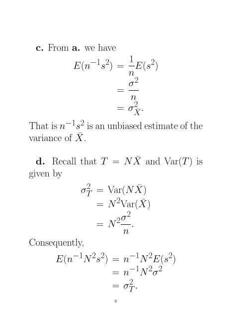 TUTORIAL 2 SOLUTIONS #7.7.11 Consider a population of size four ...