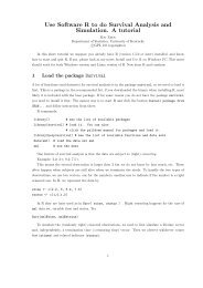 Use Software R to do Survival Analysis and - The Department of ...