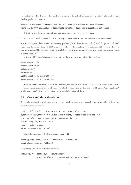 Use Software R to do Survival Analysis and - The Department of ...