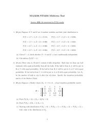 MA3238/ST3236 Midterm Test