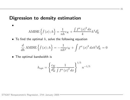 Lecture3 Slide - The Department of Statistics and Applied Probability ...