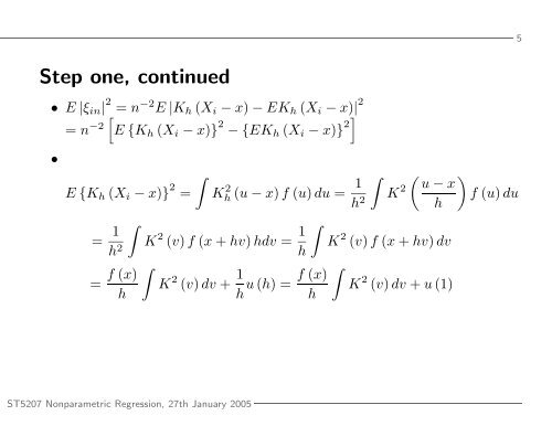 Lecture3 Slide - The Department of Statistics and Applied Probability ...