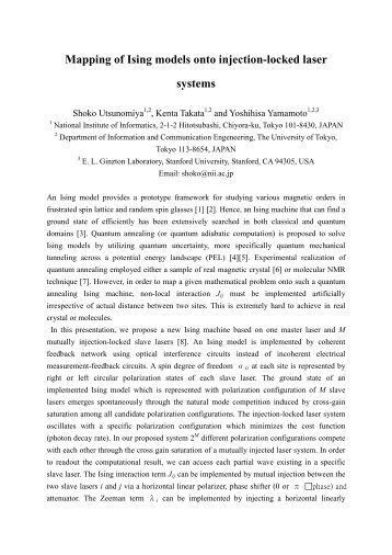 Germany Japan Nanophotonics Seminar Abstract