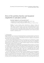 Zeros of the partition function and dynamical singularities in spin ...
