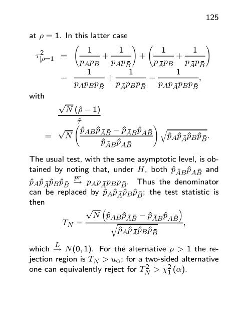 Asymptotic Methods in Statistical Inference - Statistics Centre